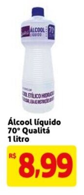Mercado Extra Alcool Liquido 70 Qualita 1L oferta