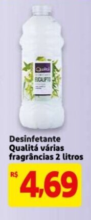 Mercado Extra Desinfetante Qualita varias fragrancias 2L oferta