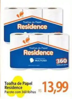Atacadão Toalha de Papel Residence oferta