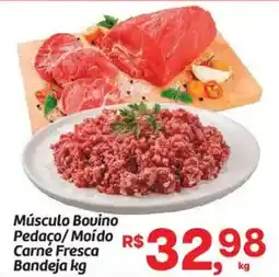 Fort Atacadista Músculo Bovino Pedaço/Moído R$ Carné Fresca Bandeja oferta