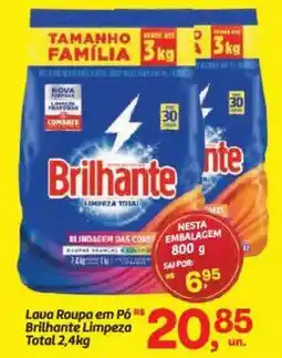 Fort Atacadista Lava Roupa em Pó Brilhante Limpeza Total oferta
