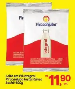 Fort Atacadista Leite em Pó Integral Piracanjuba Instantâneo Sachê oferta