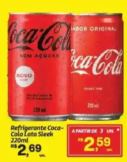 Fort Atacadista Refrigerante Coca- Cola Lata Sleek oferta