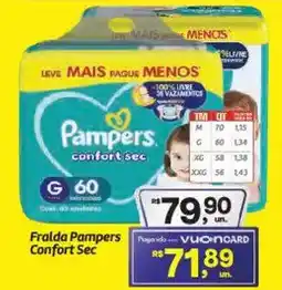 Fort Atacadista Fralda Pampers Confort Sec oferta