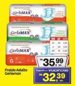 Fort Atacadista Fralda Adulto Geriamax oferta