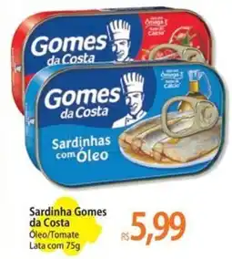 Atacadão Sardinha Gomes da Costa Óleo/Tomate Lata oferta