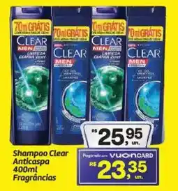 Fort Atacadista Shampoo Clear Anticaspa Fragrâncias oferta