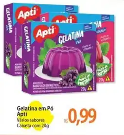 Atacadão Gelatina em Pó Apti oferta