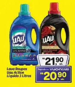 Fort Atacadista Lava Roupas Uau Active Líquido oferta