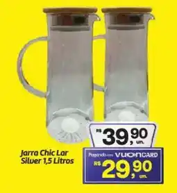 Fort Atacadista Jarra Chic Lar Silver oferta
