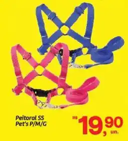 Fort Atacadista Peitoral SS Pet's P/M/G oferta