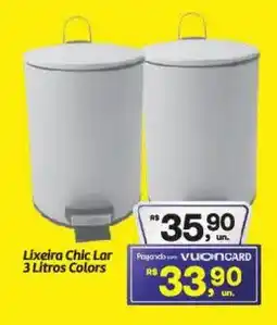 Fort Atacadista Lixeira Chic LarColors oferta