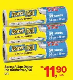 Fort Atacadista Saco p/Lixo Dover Pia Banheiro c/50 un. oferta