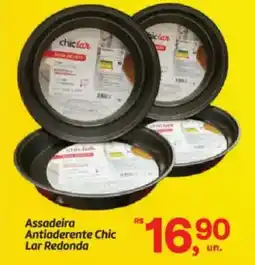 Fort Atacadista Assadeira Antiaderente Chic Lar Redonda oferta
