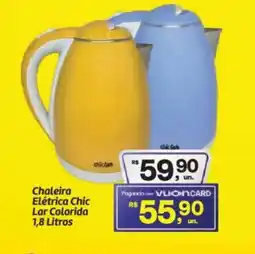 Fort Atacadista Chaleira Elétrica Chic Lar Colorida oferta