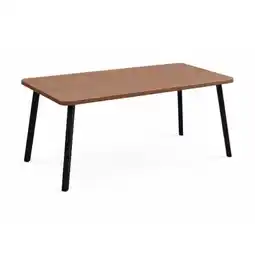 Benoit Mesa Retangular Tubo Quadrado Fil Lisa 120 6 Lugares Tampo MDP 78 x 137 x 75cm oferta