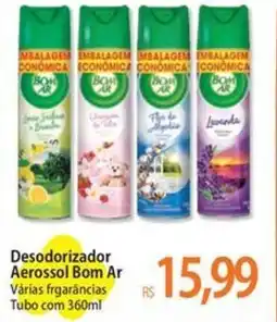 Atacadão Desodorizador Aerossol Bom Ar Várias frgarâncias Tubo oferta