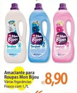 Atacadão Amaciante para Roupas Mon Bijou Várias frgarâncias Frasco oferta