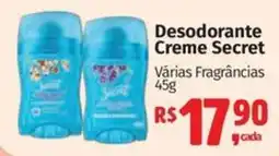Supermercados Mateus Desodorante Creme Secret oferta