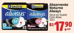 Supermercados Mateus Absorvente Noturno Always oferta