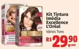 Supermercados Mateus Kit Tintura Imédia Excellence L'Oréal oferta