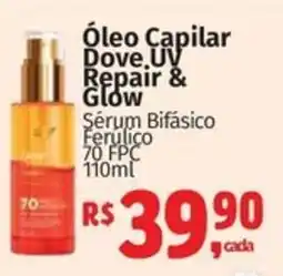 Supermercados Mateus Óleo Capilar Dove,UV Repair & Glow oferta