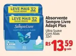 Supermercados Mateus Absorvente Sempre Livre Adapt Plus oferta