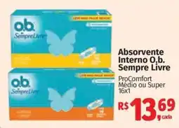 Supermercados Mateus Absorvente Interno O.b. Sempre Livre oferta