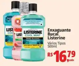 Supermercados Mateus Enxaguante Bucal Listerine Vários Tipos oferta