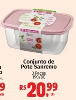 Supermercados Mateus Conjunto de Pote Sanremo oferta