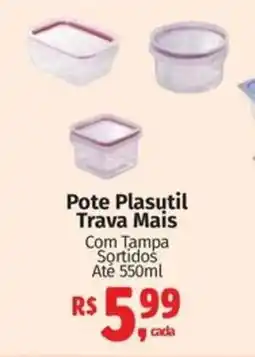 Supermercados Mateus Pote Plasutil Trava Mais oferta