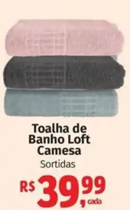 Supermercados Mateus Toalha de Banho Loft Camesa Sortidas oferta