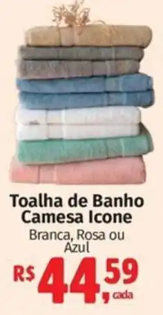 Supermercados Mateus Toalha de Banho Camesa Icone oferta