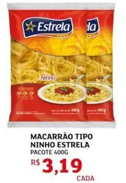Assaí Atacadista Macarrão tipo ninho estrela pacote oferta