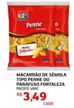 Assaí Atacadista Macarrão de semola tipo penne ou parafuso fortaleza pacote oferta
