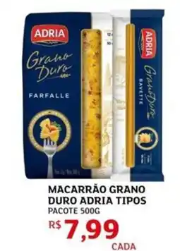 Assaí Atacadista Macarrão grano duro adria tipos pacote oferta