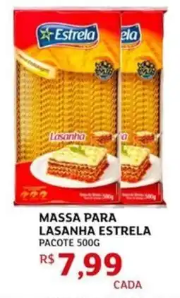 Assaí Atacadista Massa para lasanha estrela pacote oferta