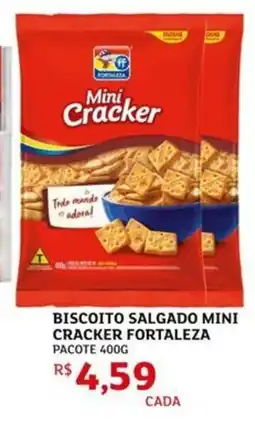 Assaí Atacadista Biscoito salgado mini cracker fortaleza pacote oferta