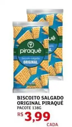 Assaí Atacadista Biscoito salgado original piraque pacote oferta