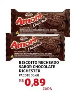 Assaí Atacadista Biscoito recheado sabor chocolate richester pacote oferta