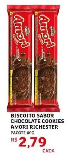 Assaí Atacadista Biscoito sabor chocolate cookies amori richester pacote oferta