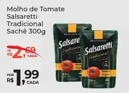 Super Luna Molho de Tomate Salsaretti Tradicional Sachê oferta