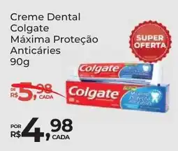 Super Luna Creme Dental Colgate Máxima Proteção Anticáries oferta