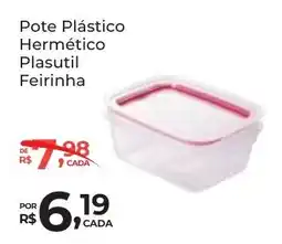 Super Luna Pote Plástico Hermético Plasutil Feirinha oferta