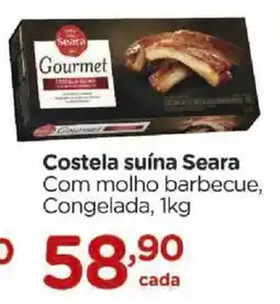 Carrefour Costela suína Seara Com molho barbecue, Congelada, oferta