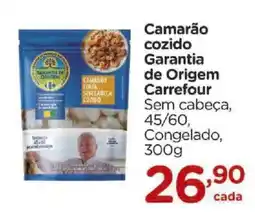 Carrefour Camarão cozido Garantia de Origem Carrefour oferta