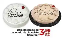 Carrefour Bolo decorado ou decorado de chocolate Carrefour oferta
