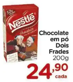 Carrefour Chocolate em pó Dois Frades oferta