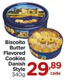 Carrefour Biscoito Butter Flavored Cookies Danish Style oferta