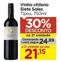 Carrefour Vinho chileno Siete Soles Tipos, oferta